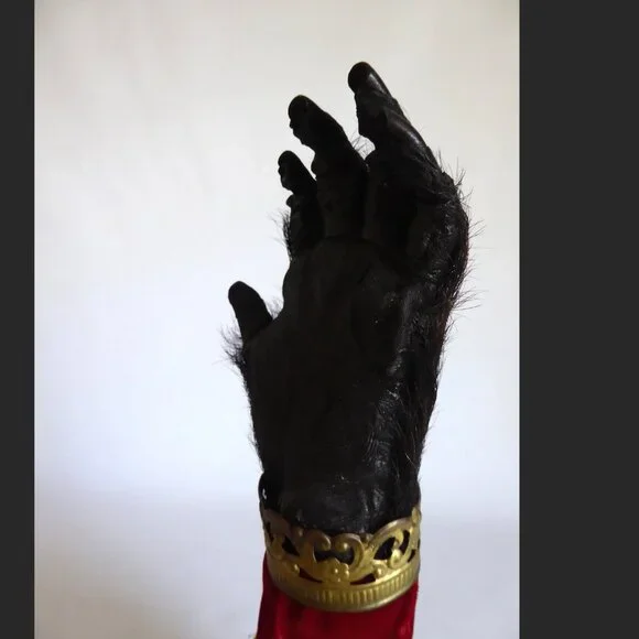 16” REAL TAXIDERMY “CURSED” MONKEY PAW HAND IN GLASS DOME DISPLAY BASE ODDITY - Picture 11 of 15